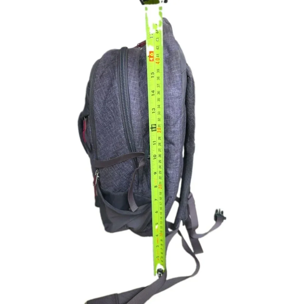 North Face Surge Laptop Backpack Rabbit Grey Heather/Cerise